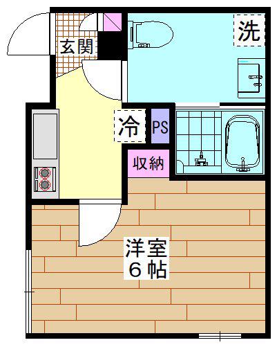GOLD HATAGAYA(1K/3階)の間取り写真