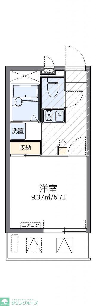 レオパレスすず(1K/2階)の間取り写真