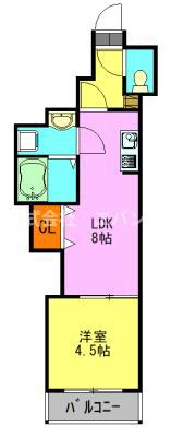 COTE DOR SOGA(1LDK/1階)の間取り写真
