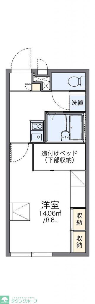 レオパレス純(1K/2階)の間取り写真