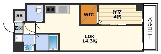 LAGALAND猫 MIYAKOJIMA(1LDK/2階)の間取り写真