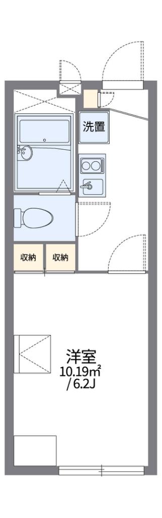レオパレスNAKAGOME(1K/1階)の間取り写真