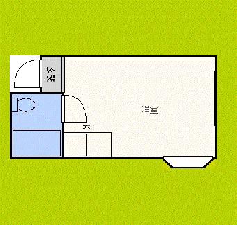 サンフラワー長居東(ワンルーム/5階)の間取り写真