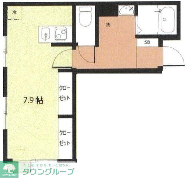 アリロッセ東日暮里(1K/3階)の間取り写真