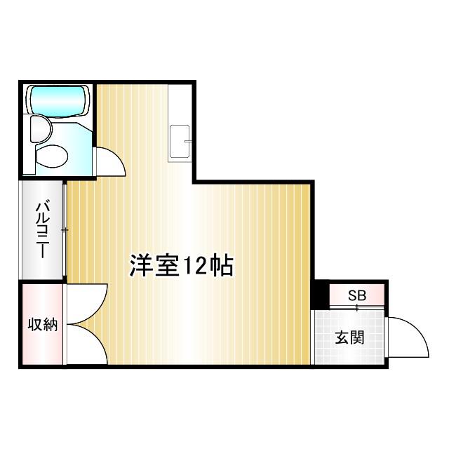 キャピタル(ワンルーム/5階)の間取り写真