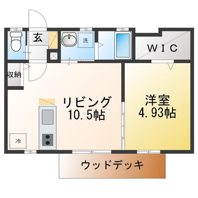 戸塚町計画(1LDK/1階)の間取り写真