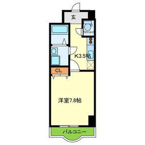 ルミエール八尾駅前(1K/5階)の間取り写真