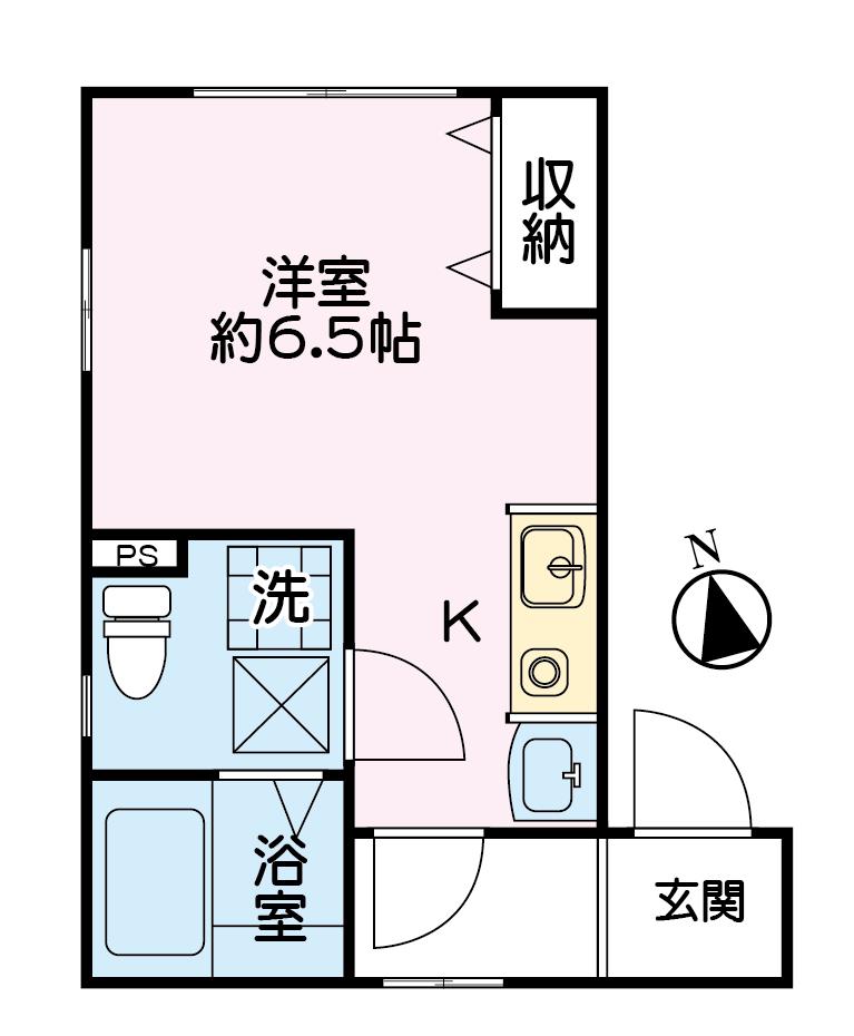 フォルテナ弘明寺(ワンルーム/1階)の間取り写真