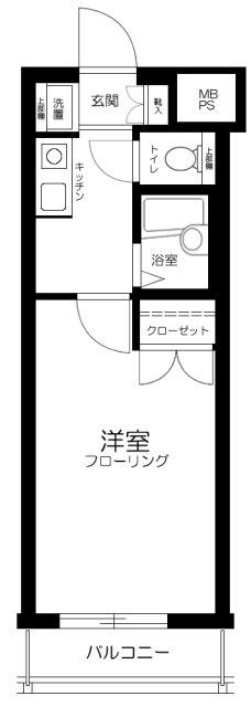 メインステージ池袋(1K/5階)の間取り写真