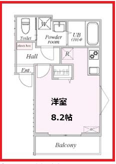 ティージェイ西尾久01(ワンルーム/2階)の間取り写真