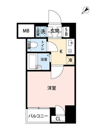 マイナビSTAYミライエ西巣鴨(1K/10階)の間取り写真