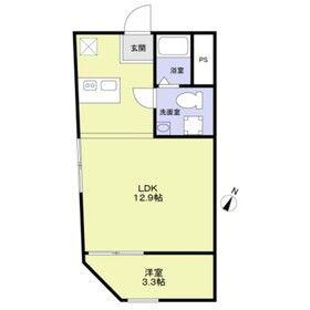 URBAN NEST 杉並(1LDK/4階)の間取り写真