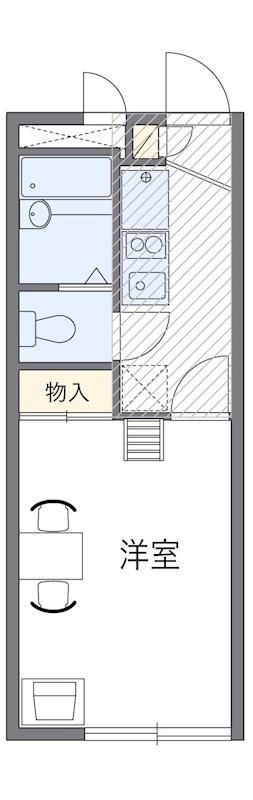 ＪＲ埼京線 戸田公園駅 徒歩19分 2階建 築23年(1K/2階)の間取り写真