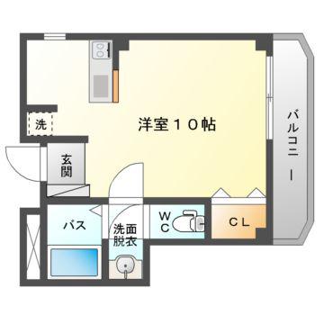 シルフィード守口(ワンルーム/4階)の間取り写真