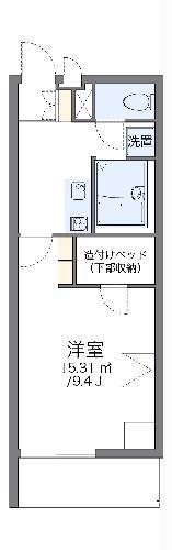 レオパレス橙(1K/3階)の間取り写真