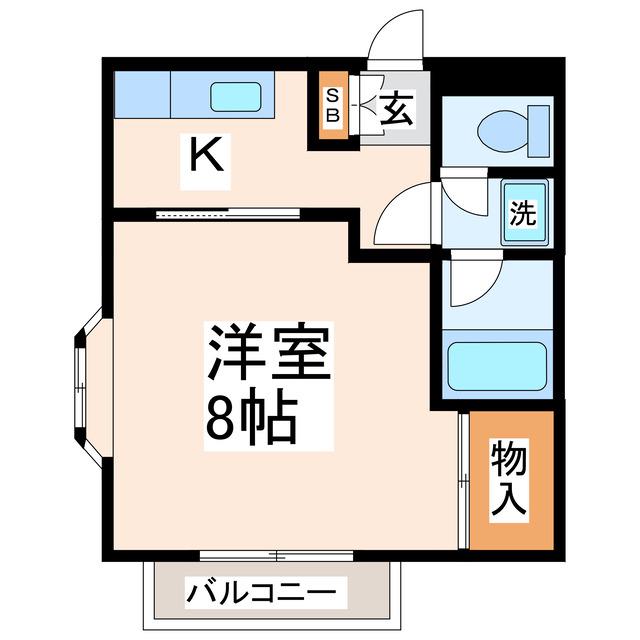 マイライフ(1K/3階)の間取り写真