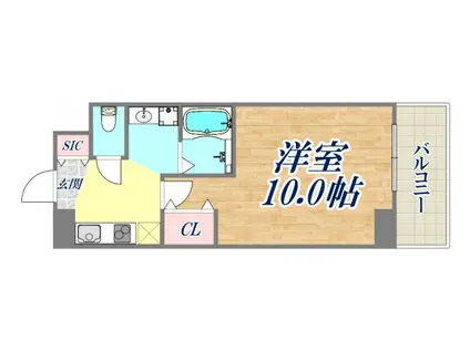 リアライズ神戸サウス(1K/7階)の間取り写真