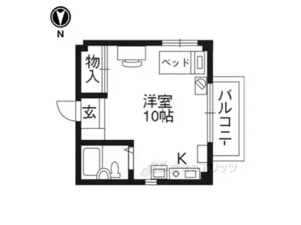J・FACTORY(ワンルーム/1階)の間取り写真