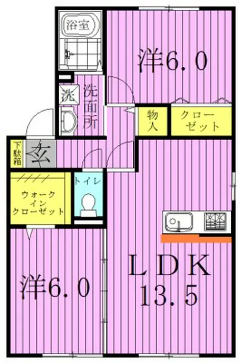 ラ・ネージュ 1階階 間取り