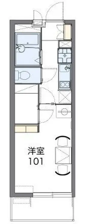 レオパレスアイリスN 地下階階 間取り