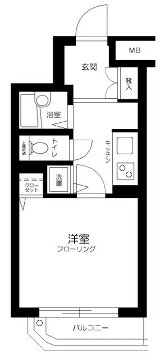 コスモ千早町 3階階 間取り