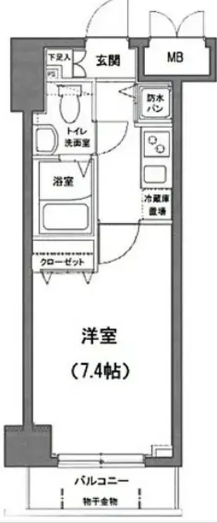 グランド・ガーラ日本橋茅場町 2階階 間取り