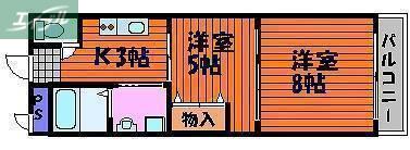 プレアール今(2K/3階)の間取り写真