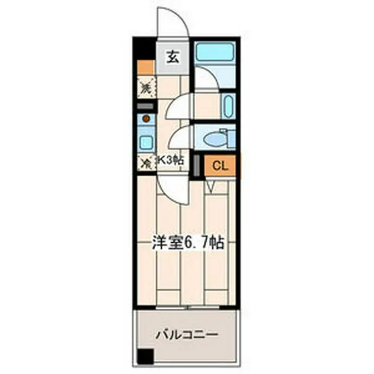ライムレジデンス汐入 4階階 間取り