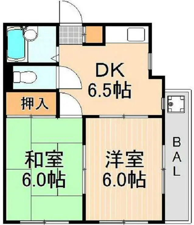寺田マンション 2階階 間取り