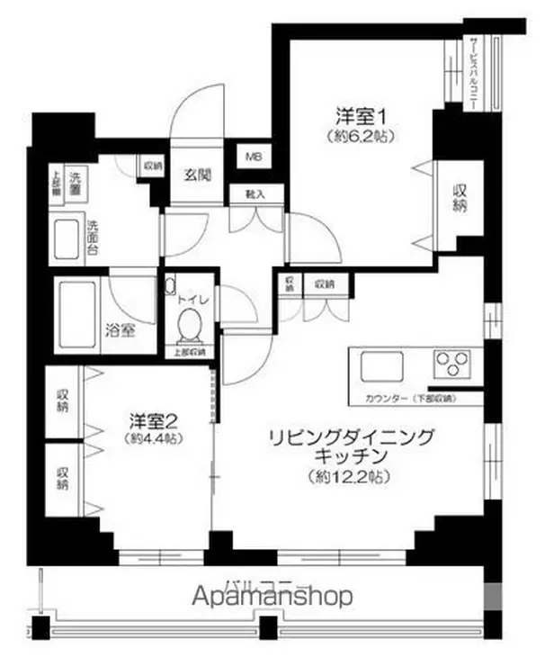メインステージ三ノ輪III 11階階 間取り