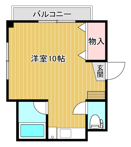 ロッタカーマラビリンス(ワンルーム/2階)の間取り写真