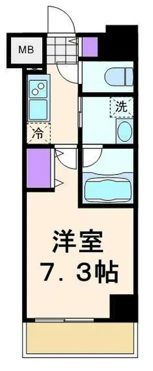 ハーモニーレジデンス門前仲町 12階階 間取り