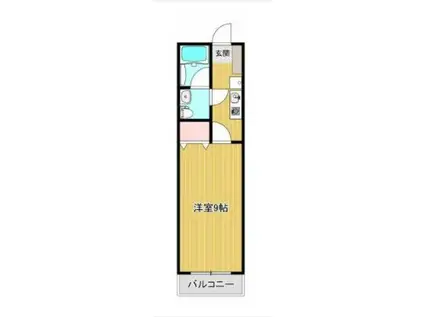 NEXTビル(1K/4階)の間取り写真