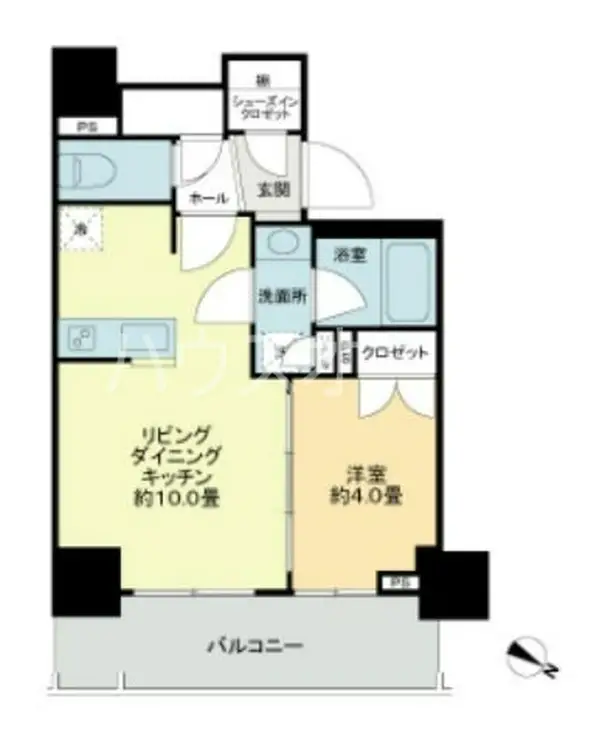 ライオンズ千代田岩本町ミレス 10階階 間取り