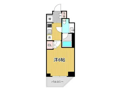 オーキッドレジデンス戸越公園(1K/4階)の間取り写真