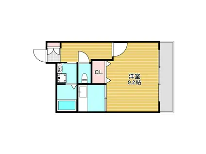 レフィナード伊丹(1K/4階)の間取り写真