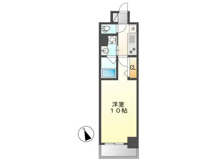 スカイコート千代田(1K/7階)の間取り写真