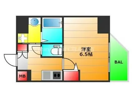 ソルテラス難波サウスフィール(1K/5階)の間取り写真