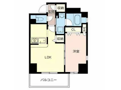 サニープレイス新梅田(1LDK/11階)の間取り写真