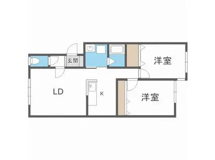 ウエスティン前田(3LDK/2階)の間取り写真