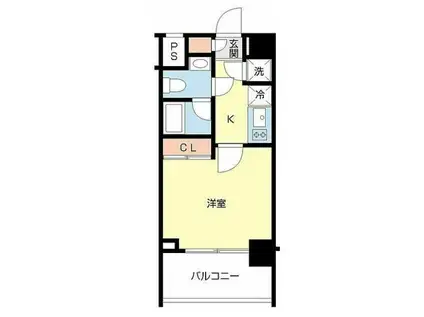 ミレナ―リオ(1K/5階)の間取り写真