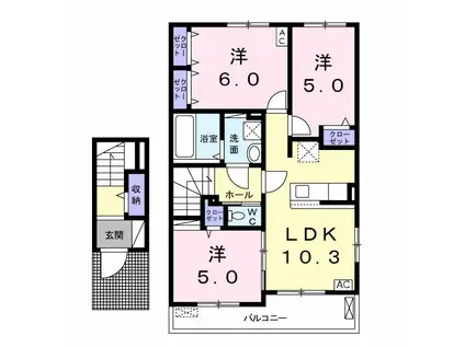 エミネンス(3LDK/2階)の間取り写真