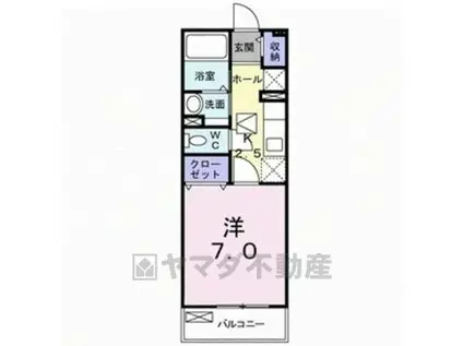 フィオーネ(1K/2階)の間取り写真