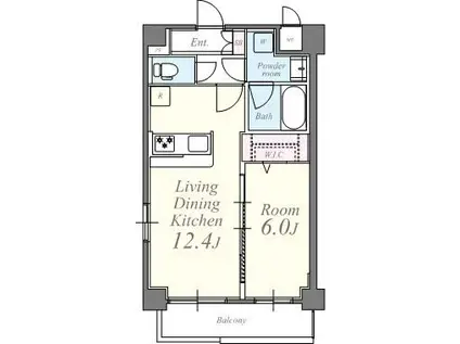 ヴィオラコート(1LDK/3階)の間取り写真