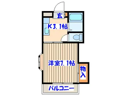 SDハイツ(1K/2階)の間取り写真