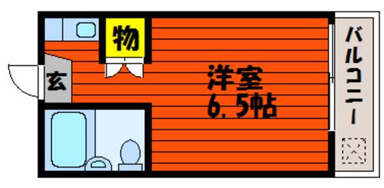 サンコート津島(ワンルーム/1階)の間取り写真