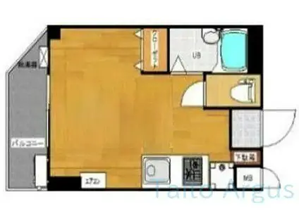 MKM百人町(ワンルーム/3階)の間取り写真