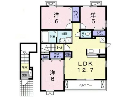 ニューブリーズ(3LDK/2階)の間取り写真