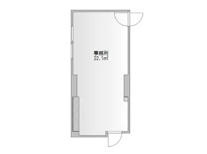 ロジュモン木村(ワンルーム/1階)の間取り写真