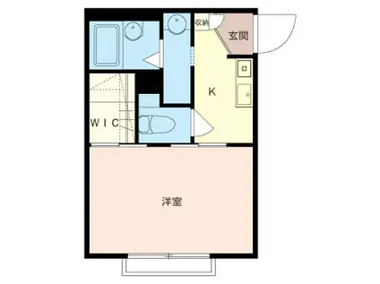 アネシス・A.G(1K/2階)の間取り写真